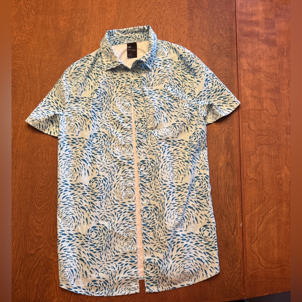Swim shirt button down
